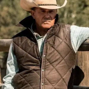 Yellowstone John Dutton Brown Quilted Vest