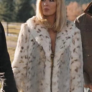 Yellowstone S04 Beth Dutton Snow Lynx Coat