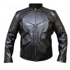 The Punisher Thomas Jane Skull Black Jacket