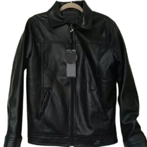 AG Milano Black Leather Jacket