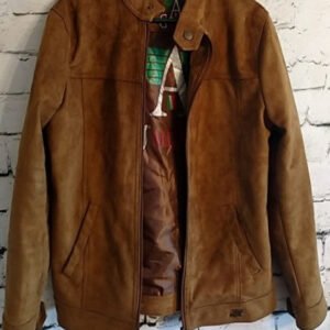 Ag Milano Brown Leather Jacket