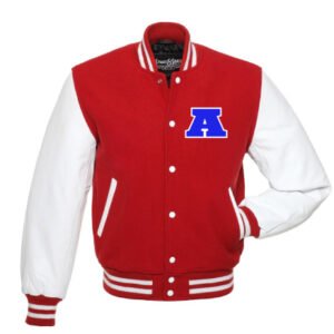 Alpha Academy Red Varsity Jacket