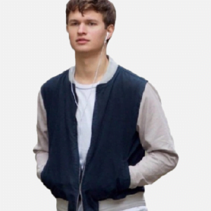 Baby Driver Ansel Elgort Varsity Bomber Jacket