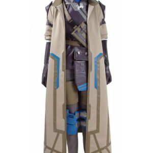 Overwatch Ana Costume Brown Coat