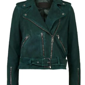 True Lies Erica Hernandez Green Leather Jacket