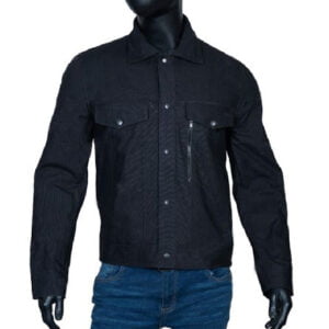 West World S03 Caleb Nichols Black Cotton Jacket