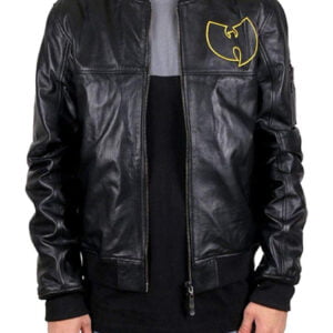 Wu Tang Wear Streetwear Black Leather Jacket