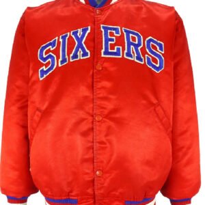 76ers Philadelphia Sixers Vintage Varsity Jacket