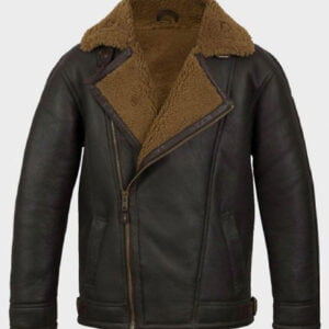 Anderson Sheepskin Shearling Black Leather Jackets