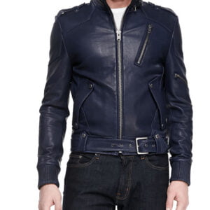 Andrew Marc x Richard Chai Easton Moto Leather Jacket