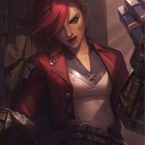 Arcane VI Violet Red Leather Jacket