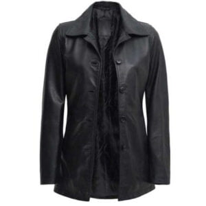 Barry 2023 Sally Reed Black Leather Blazer