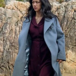 Decision to Leave Tang Wei Blue Wool Coat