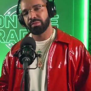 Drake On The Radar Red Leather Jacket