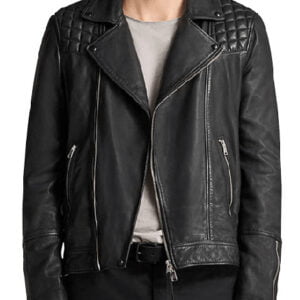 Driven To The Edge Robert Scott Wilson Black Leather Jacket