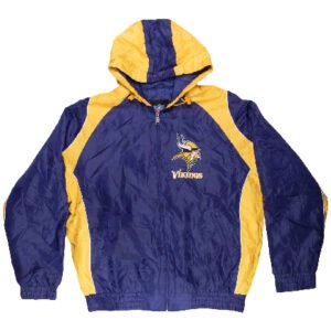 Minnesota Vikings Vintage Starter Winter Yellow And Purple Satin Jacket