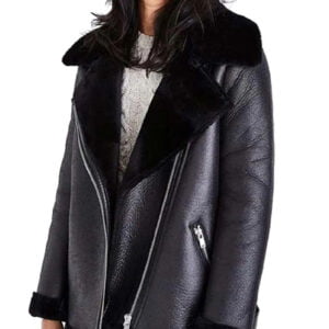 Nathalie Emmanuel Army of Thieves Shearling Jacket