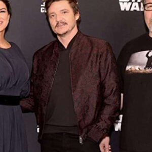 The Mandalorian Pedro Pascal Maroon Jacket