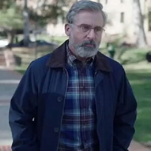 The Patient Steve Carell Blue Cotton Jacket