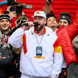 Travis Kelce Super Bowl Parade Hooded Jacket