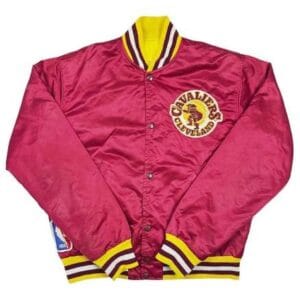 80’s Cleveland Cavaliers Burgundy Satin Jacket