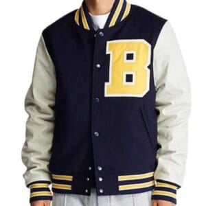 Bel-Air Academy Navy and White Varsity Jacket