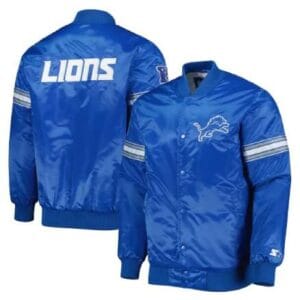 The Pick and Roll Detroit Lions Satin Jacket