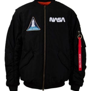 X Nasa Black Bomber Jacket