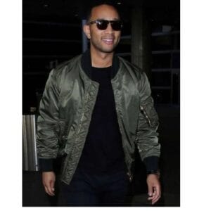 John Legend Bomber Green Jacket