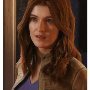 Mary Jane Spider-Man 2 Brown Leather Jacket