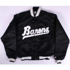 Birmingham Barons Black Bomber Satin Jacket